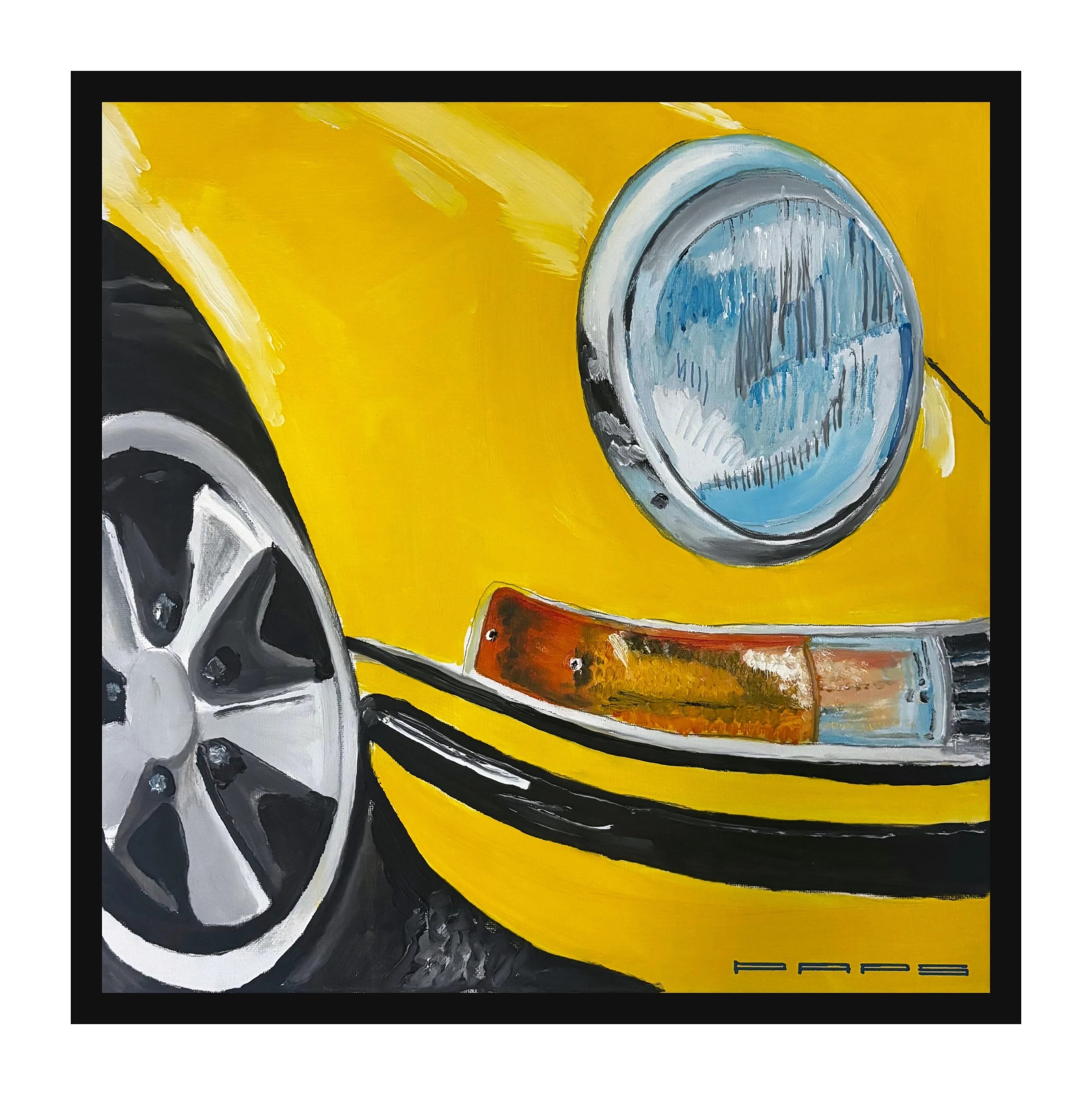 Porsche jaune