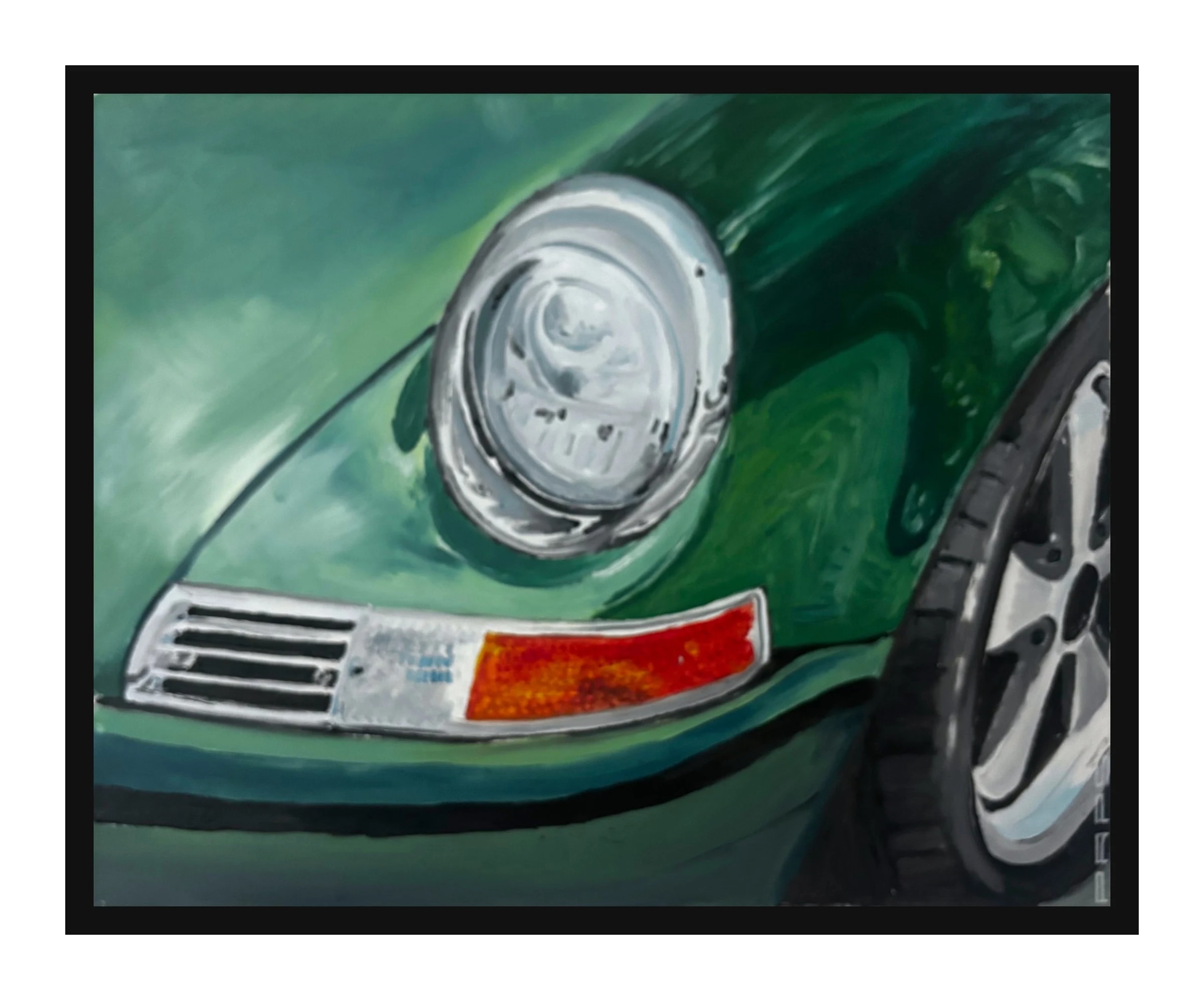 Porsche verte